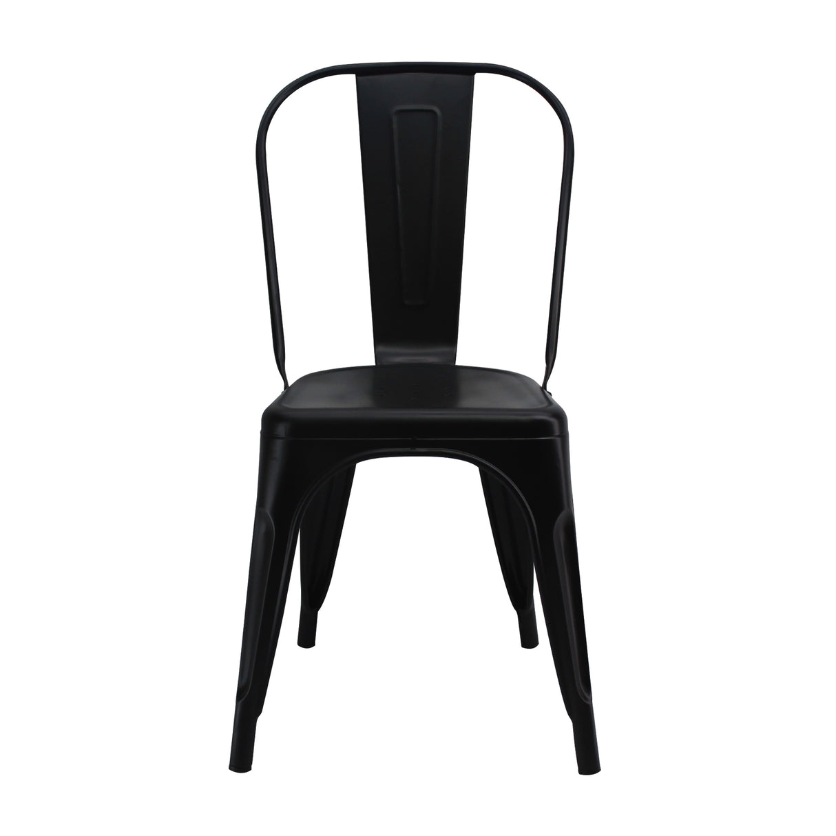 Silla de Comedor Titan Tolix Metal Negro Elegante 44 cm - Sillas y Butacos | Bylmo