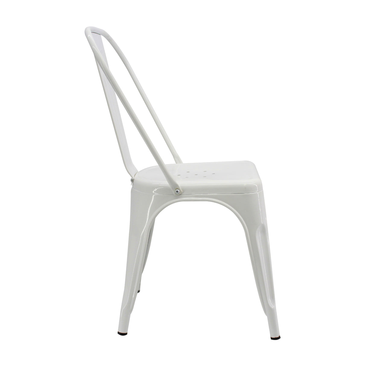 Silla de Comedor Titan Tolix Blanco 36x86cm Moderna - Sillas y Butacos | Bylmo