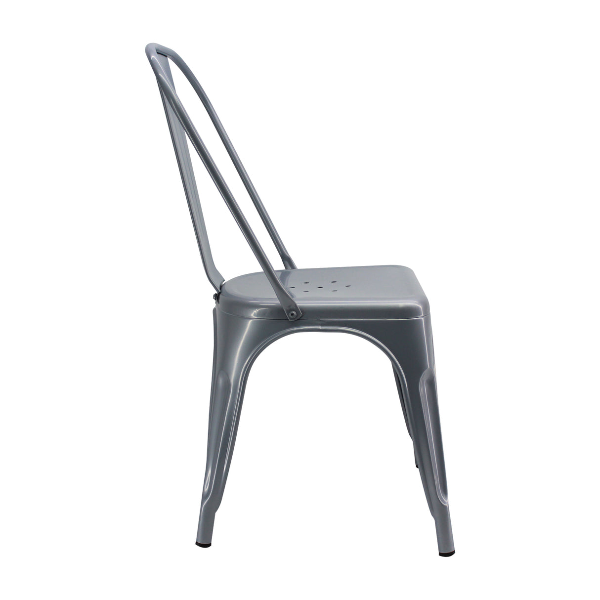 Kit X 2 Sillas De Comedor Titan Tolix Gris Metálica Elegante 36 Cm - Sillas y Butacos | Bylmo