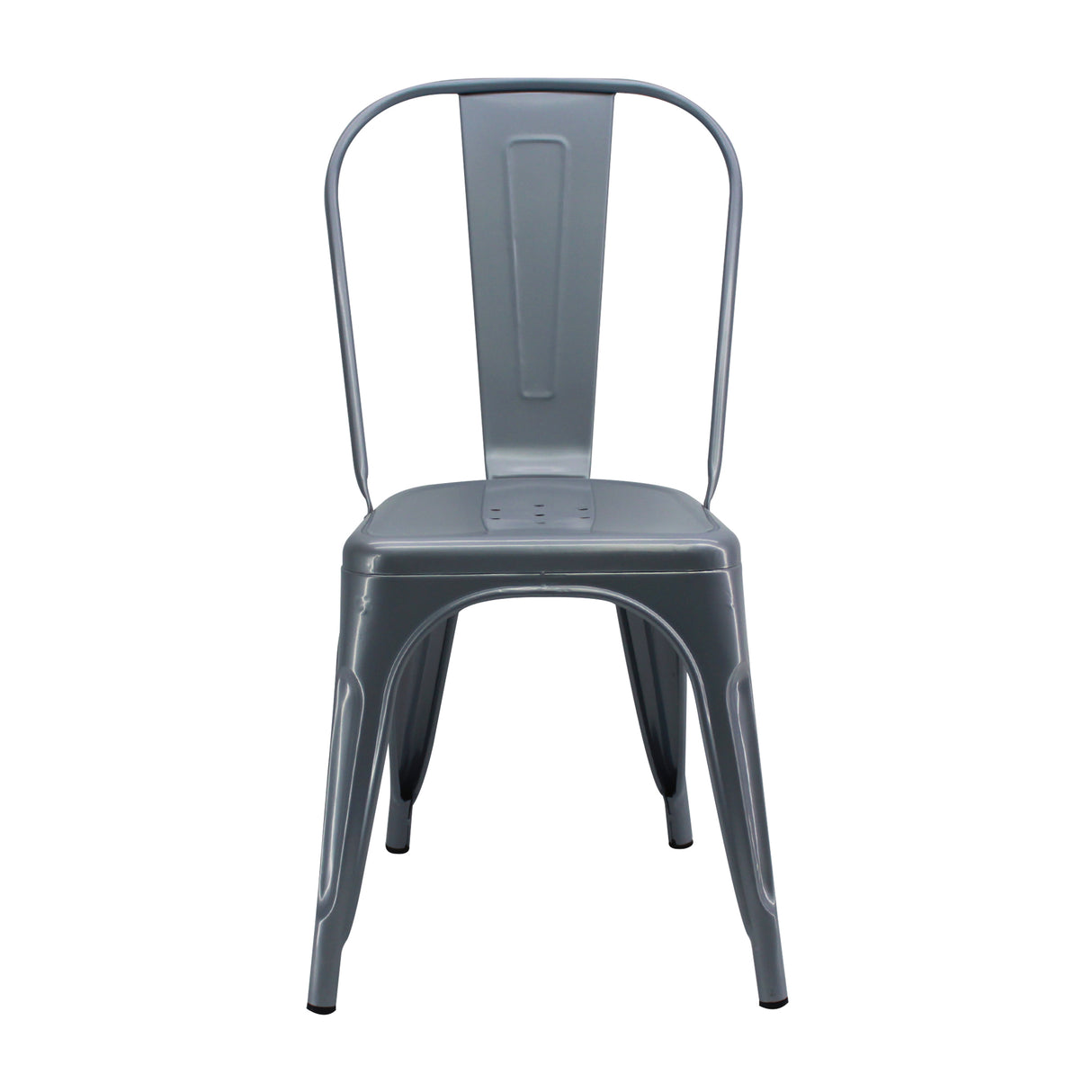 Kit x 4 Sillas de Comedor Tolix Titan Elegancia Durabilidad y Estilo Clásico en Gris Metal - Sillas y Butacos | Bylmo