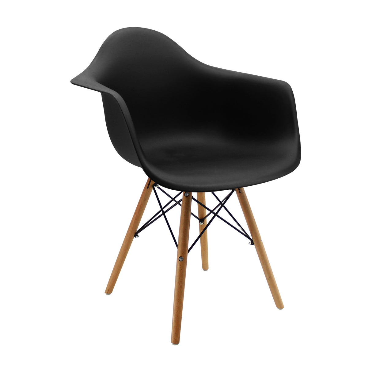 Kit x 2 Sillas Comedor DKR Eames Negra Moderna 62 cm - Sillas y Butacos | Bylmo