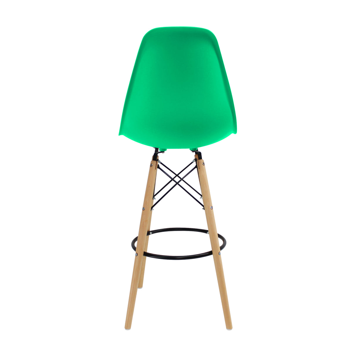 Set x 2 Sillas de Bar DKR Eames Verde Menta 56 cm Diseño Moderno - Sillas y Butacos | Bylmo