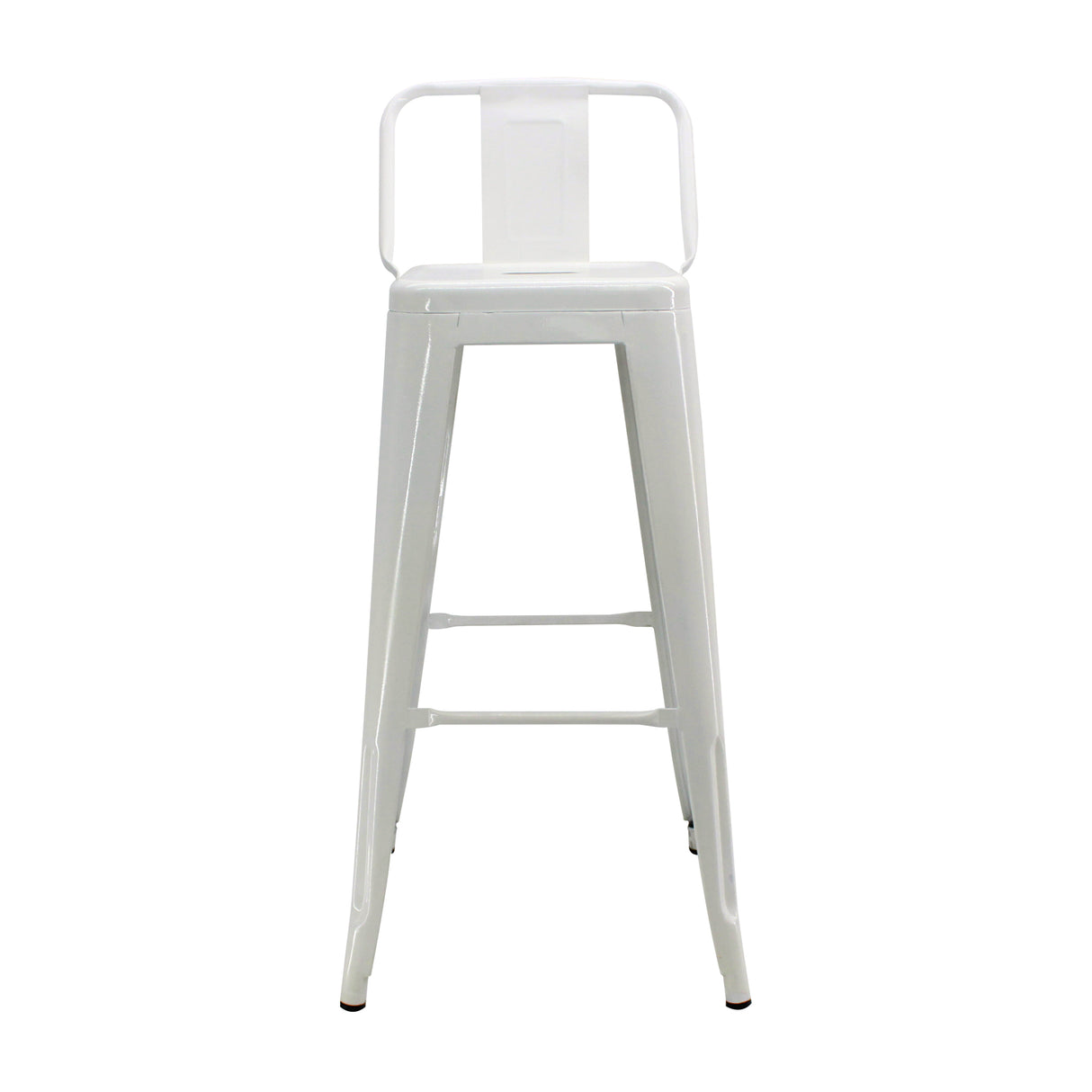 Silla Bar Titan Blanco Moderna Metal 41.5x78 cm Resistente - Sillas y Butacos | Bylmo