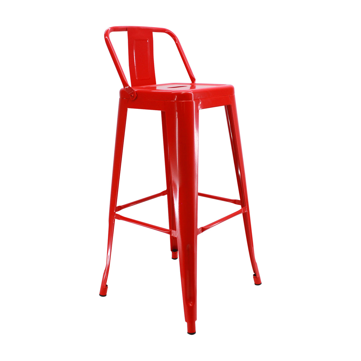 Silla Bar Titan Roja 41.5x78cm Estructura Metal - Sillas y Butacos | Bylmo