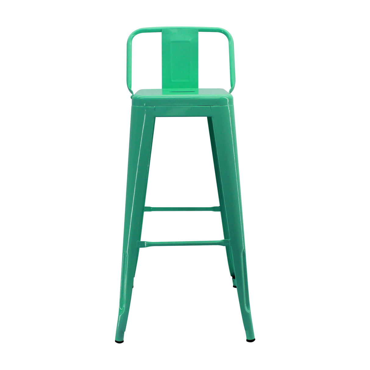 Set x 3 Sillas de Bar Titan Verde Menta Moderno Metálico 41.5 cm - Sillas y Butacos | Bylmo