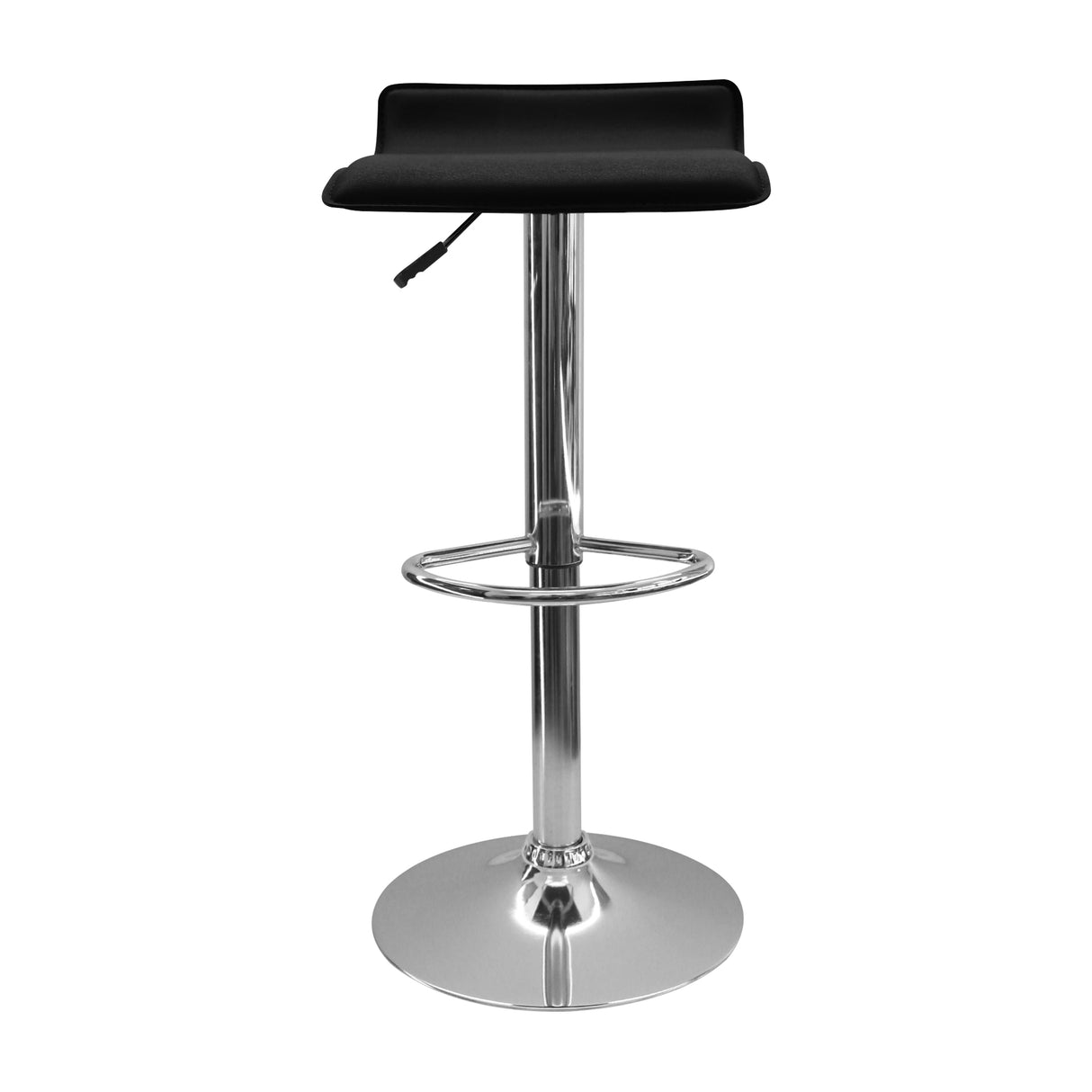 Set x 2 Sillas de Bar Wave Negras 38x79cm Modernas Altura Ajustable - Sillas y Butacos | Bylmo