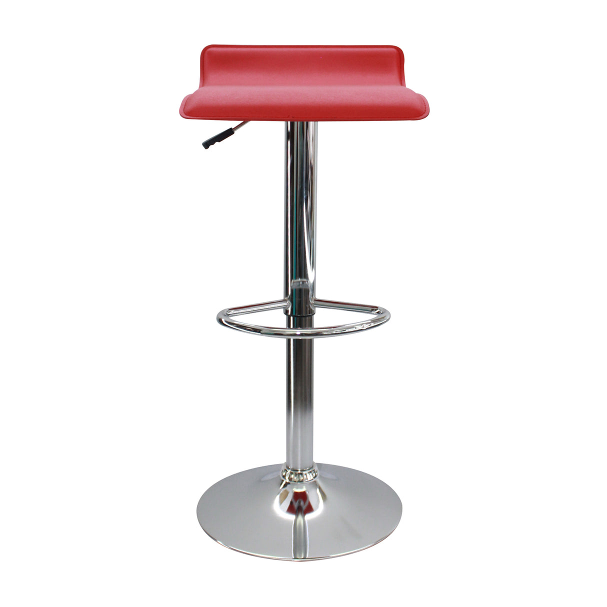 Set x 2 Sillas de Bar Wave Rojo Elegante Altura Ajustable 38x79cm - Sillas y Butacos | Bylmo