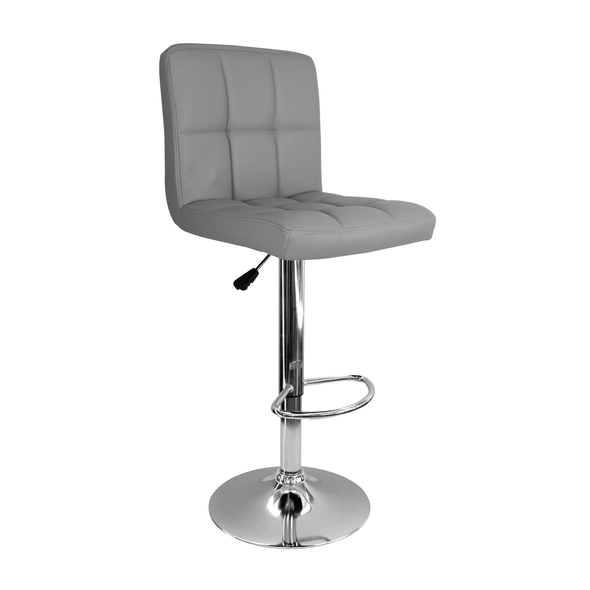 Silla Bar Confort Giratoria Altura Ajustable Gris Diseño Moderno - Sillas y Butacos | Bylmo