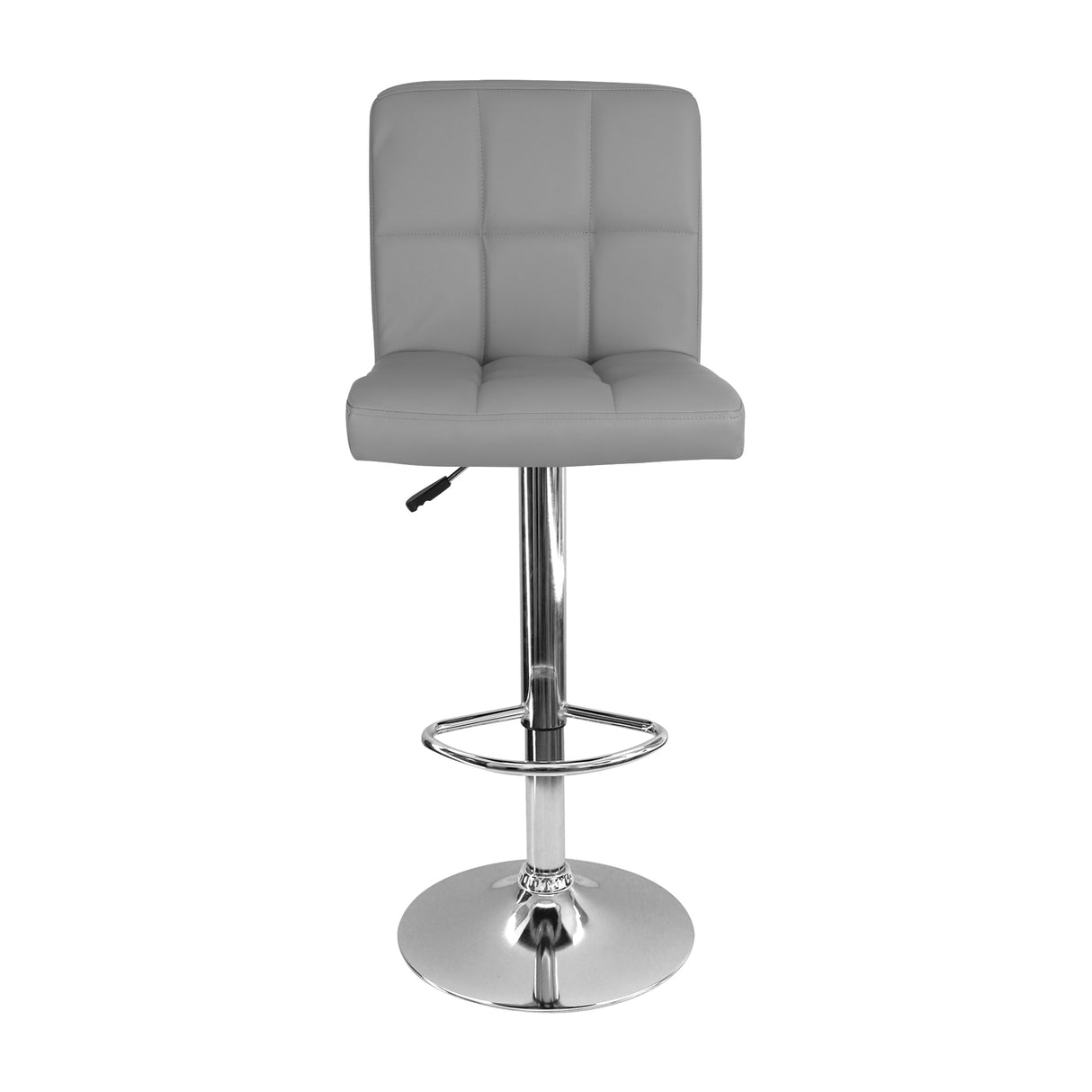 Silla Bar Confort Giratoria Altura Ajustable Gris Diseño Moderno - Sillas y Butacos | Bylmo