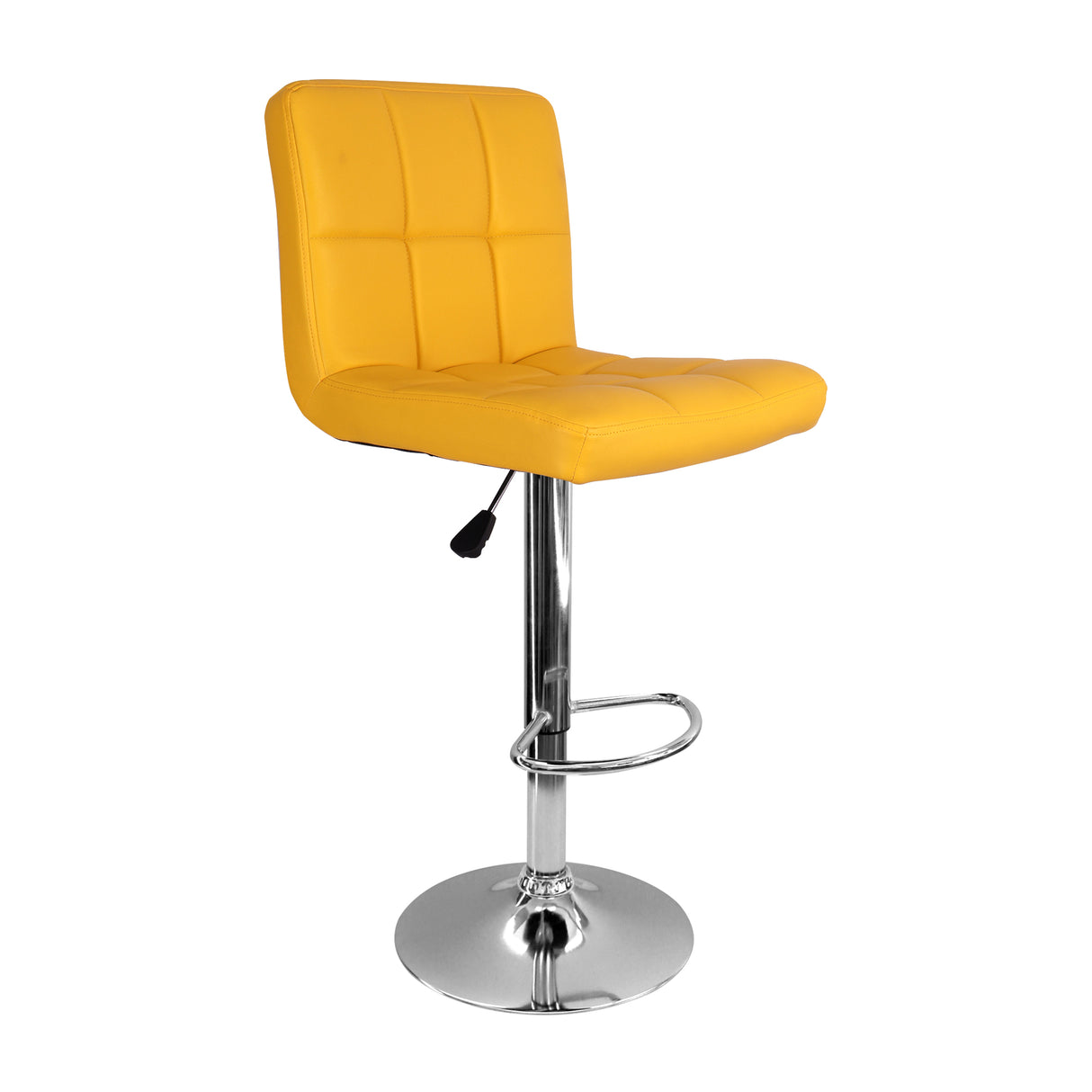 Set x 2 Sillas de Bar Confort Amarillo Altura Ajustable Giratoria - SILLAS Y BUTACOS | Bylmo