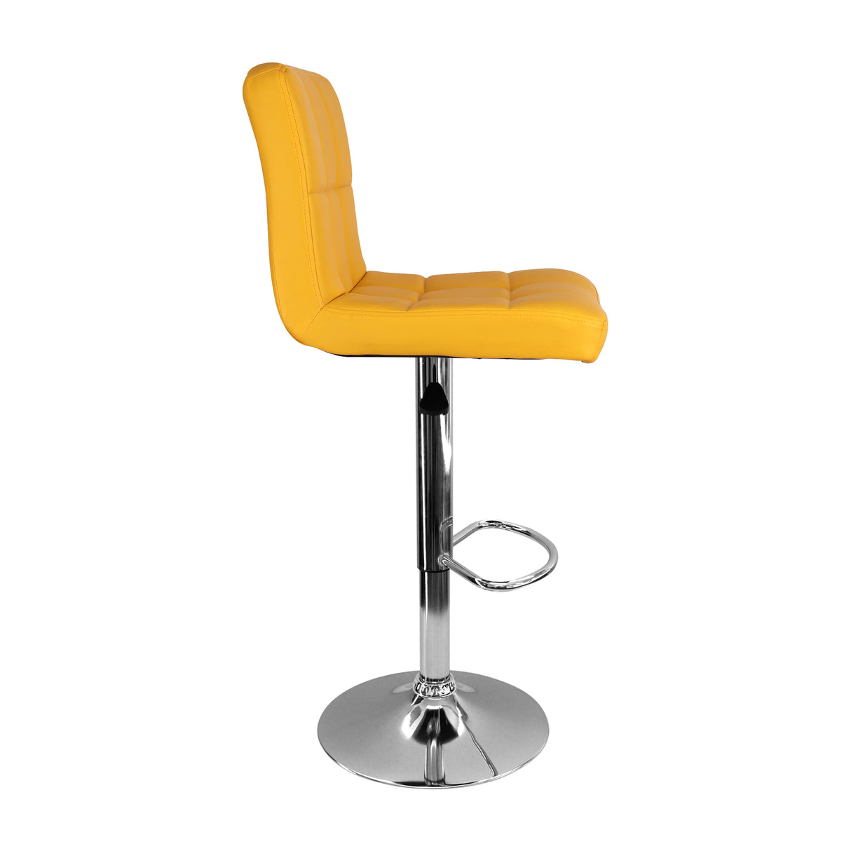 Set x 3 Sillas de Bar Confort Amarillo Giratorias Altura Ajustable - SILLAS Y BUTACOS | Bylmo
