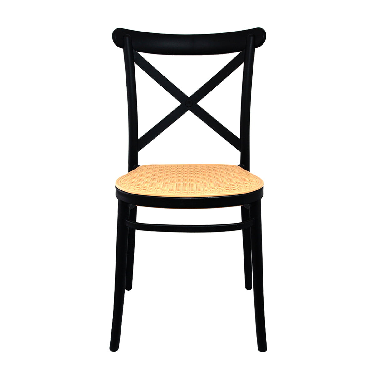 Silla de Comedor Plast Moderna Negra 41x86cm - SILLAS Y BUTACOS | Bylmo
