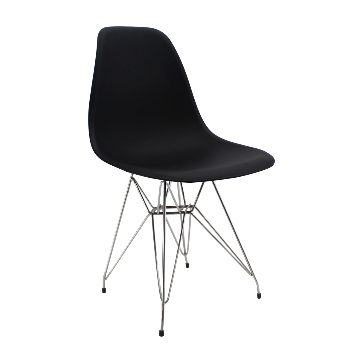 Silla de Comedor DKR Eames Negra 62x44 cm Polipropileno - SILLAS Y BUTACOS | Bylmo