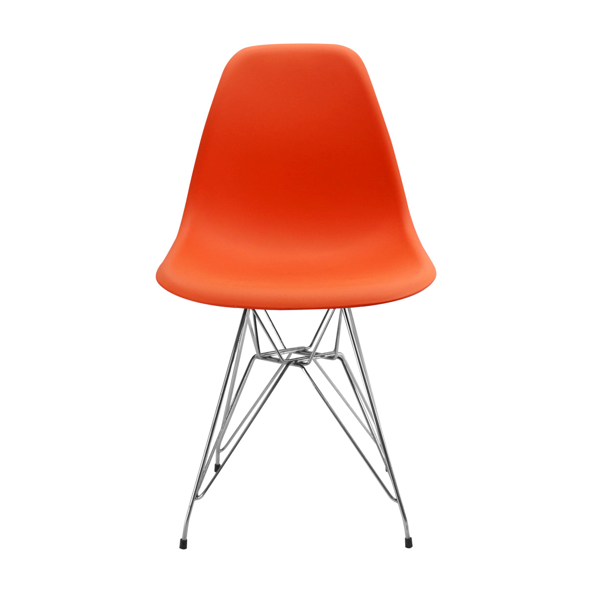 Silla de Comedor DKR Eames Naranja 62x44 cm Polipropileno Diseño Moderno - SILLAS Y BUTACOS | Bylmo