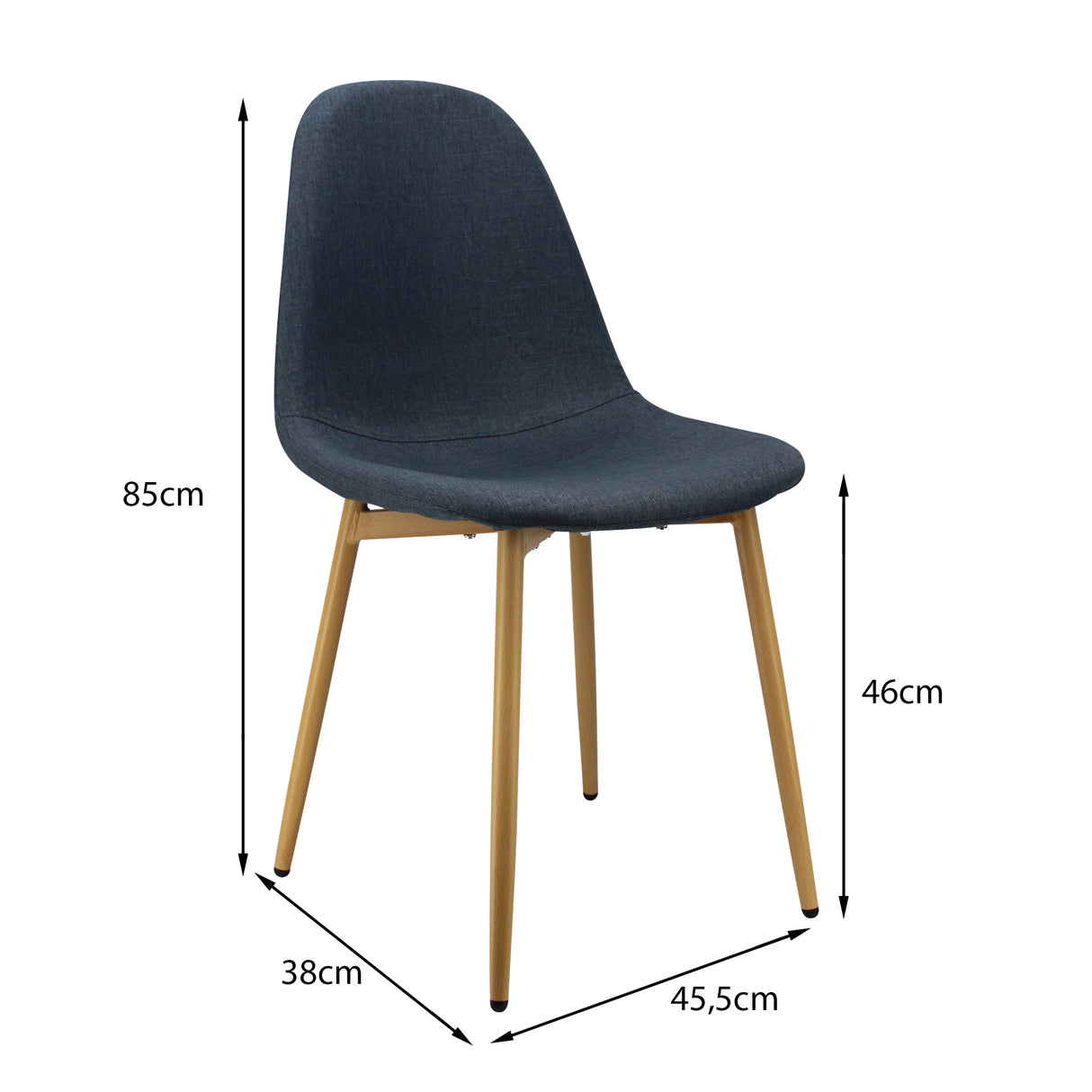 Silla de Comedor BM Indigo 45x85.5cm Moderna - Sillas y Butacos | Bylmo