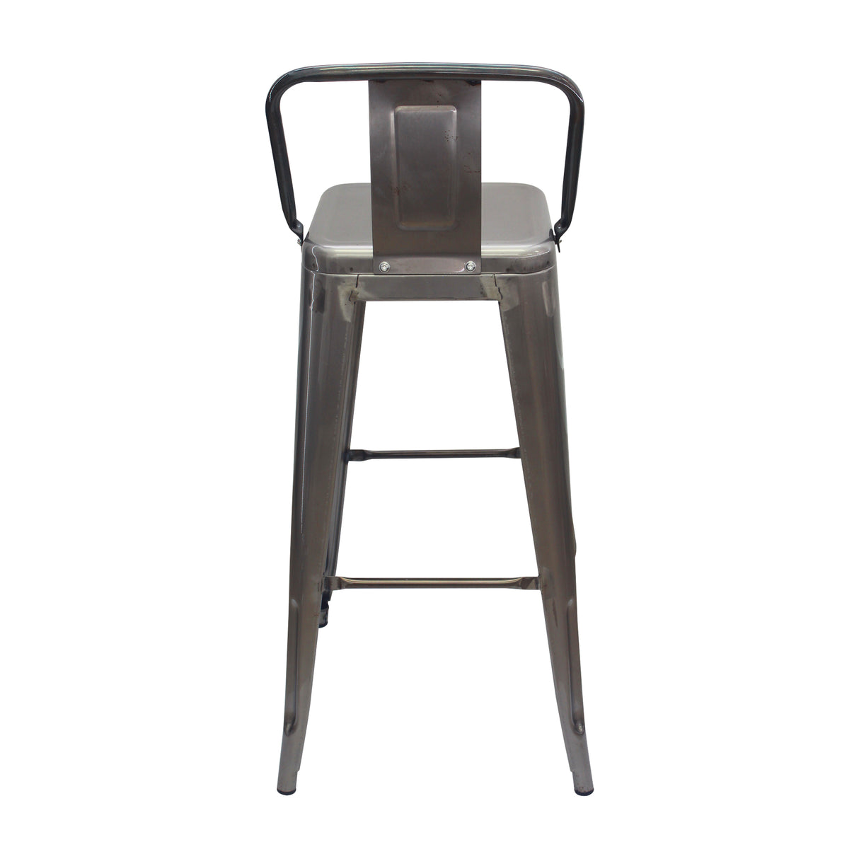 Silla Bar Titan Tolix Rústica 41.5x78 cm Metal Con Espaldar - Sillas y Butacos | Bylmo