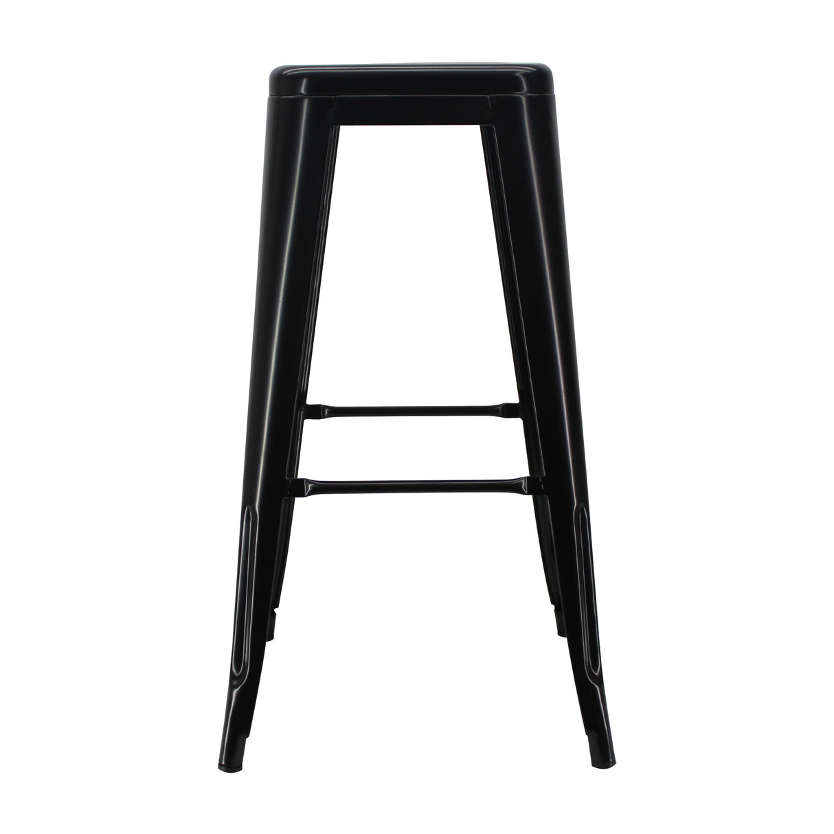Silla Bar Titan Tolix Negro Alta Moderna 41.5x78cm Sin Espaldar - Sillas y Butacos | Bylmo