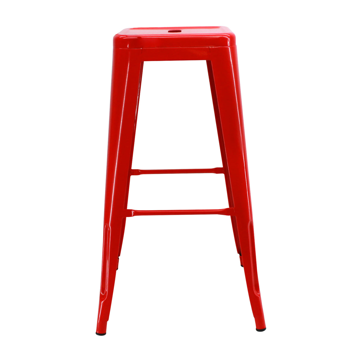Silla Bar Titan Tolix 41.5x78cm Rojo Sin Espaldar - Sillas y Butacos | Bylmo