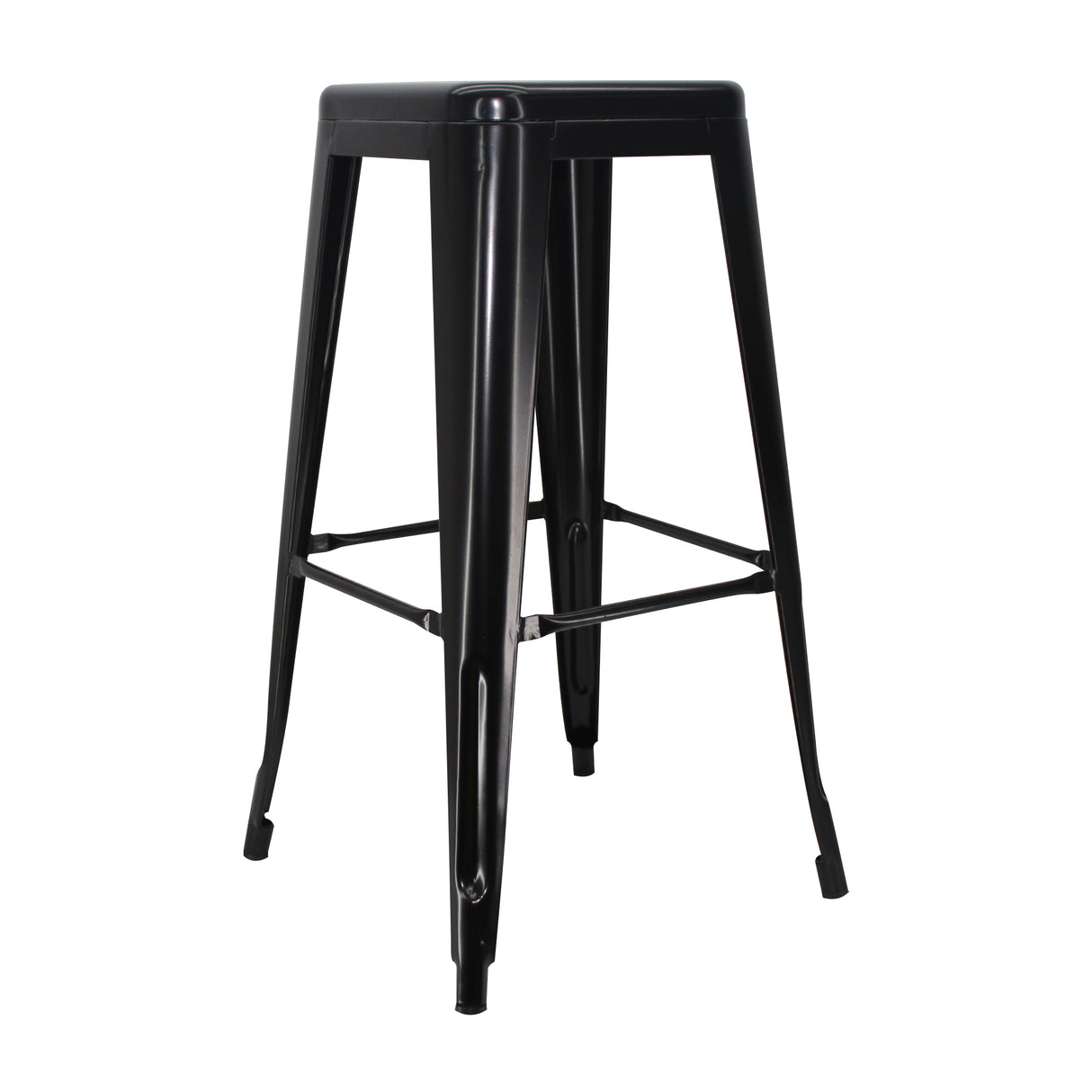 Set x 3 Sillas de Bar Titan Tolix Negro 41.5x78cm Sin Espaldar - Sillas y Butacos | Bylmo
