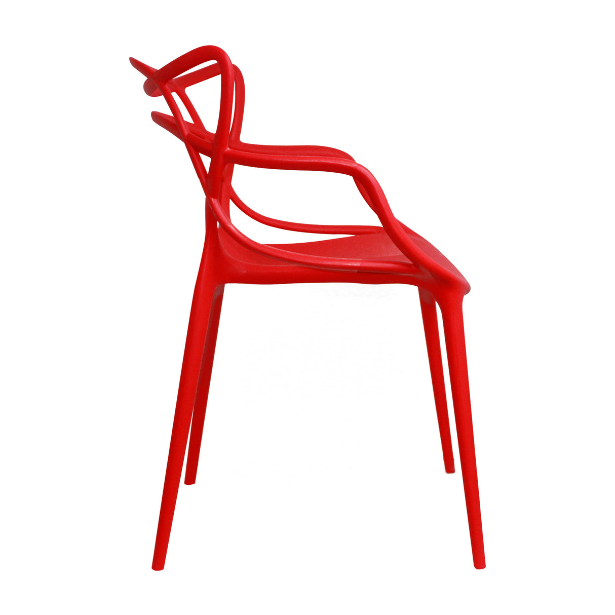 Silla para Exteriores Solna 54 cm Rojo Europeo con Apoya Brazos - Sillas de Exterior | Bylmo