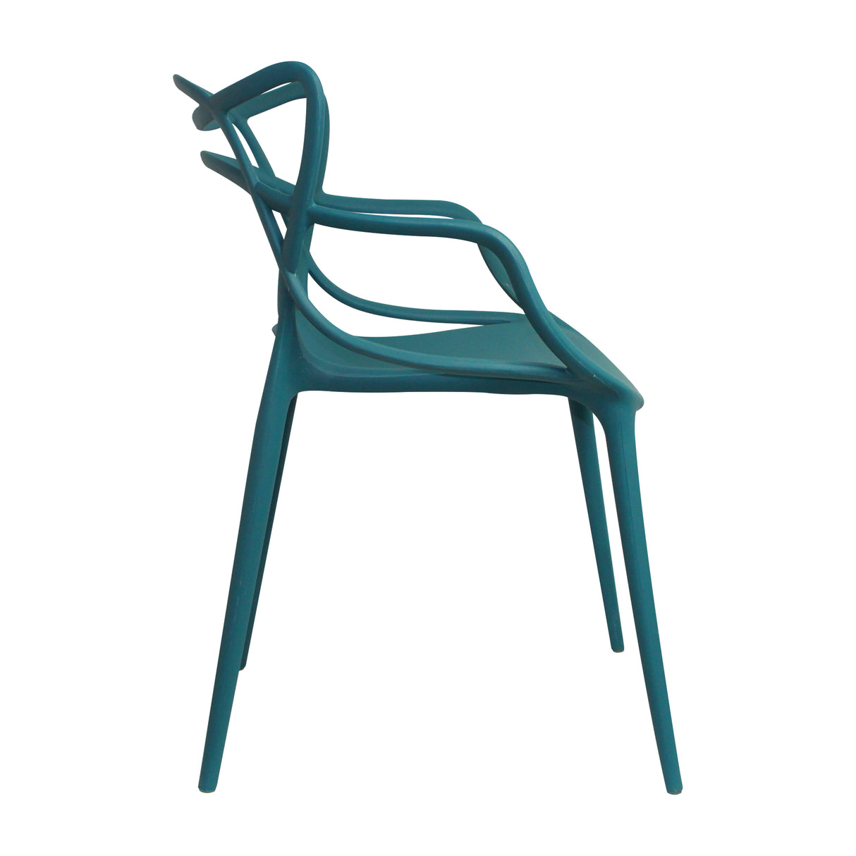 Silla para Exteriores Solna 54 cm Azul Petróleo Europeo con Apoya Brazos - Sillas de Exterior | Bylmo