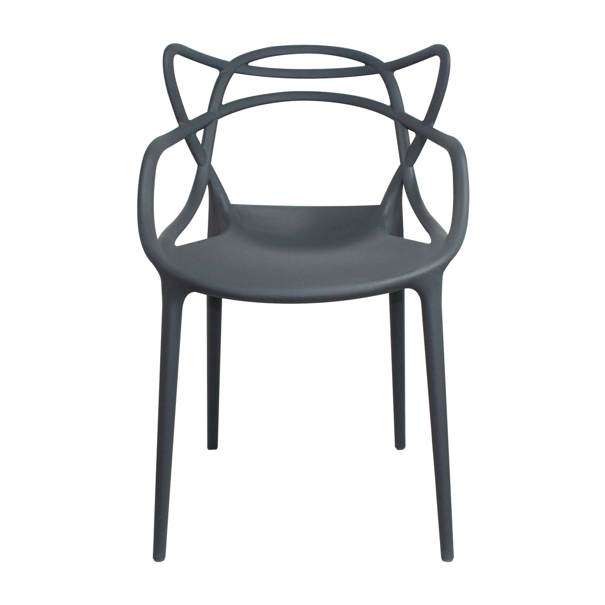 Kit x 2 Sillas para Exteriores Solna 54 cm Gris Europeo con Apoya Brazos - Sillas de Exterior | Bylmo