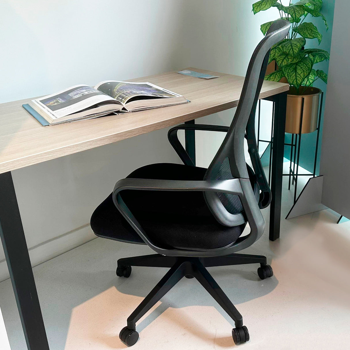 Silla de Oficina Eliot Ergonómica y Duradera Negra 61x104cm - Sillas de Oficina | Bylmo