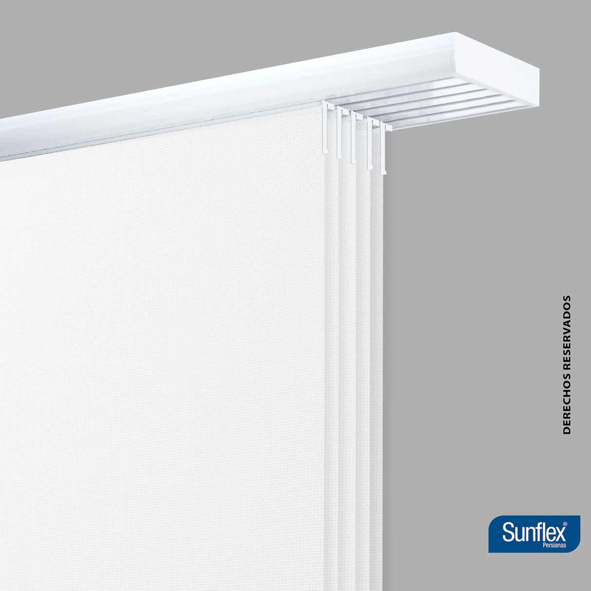 Panel Japones Clásico Solar Screen 240x220cm Blanco - Cortinas y Persianas | Bylmo