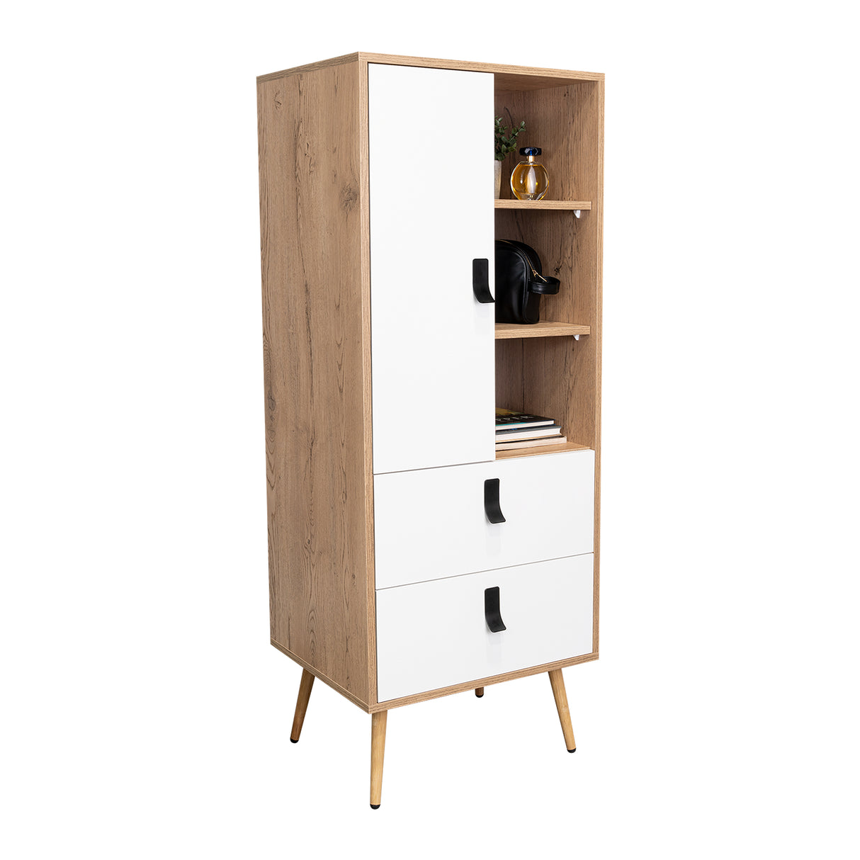 Cómoda Huna Macadamia 51x131cm con 3 Cajones Moderno - Cajoneras y Comodas | Bylmo