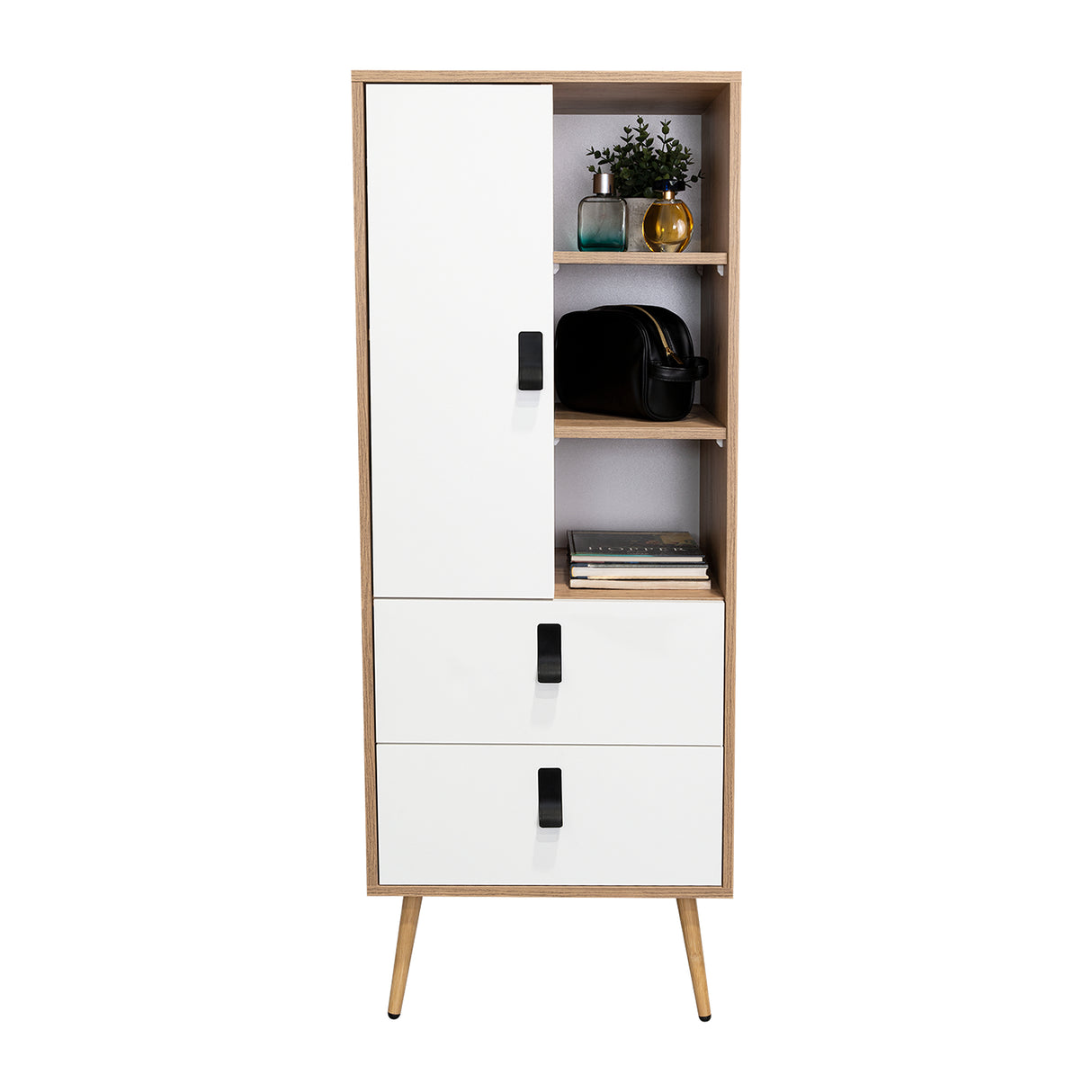 Cómoda Huna Macadamia 51x131cm con 3 Cajones Moderno - Cajoneras y Comodas | Bylmo