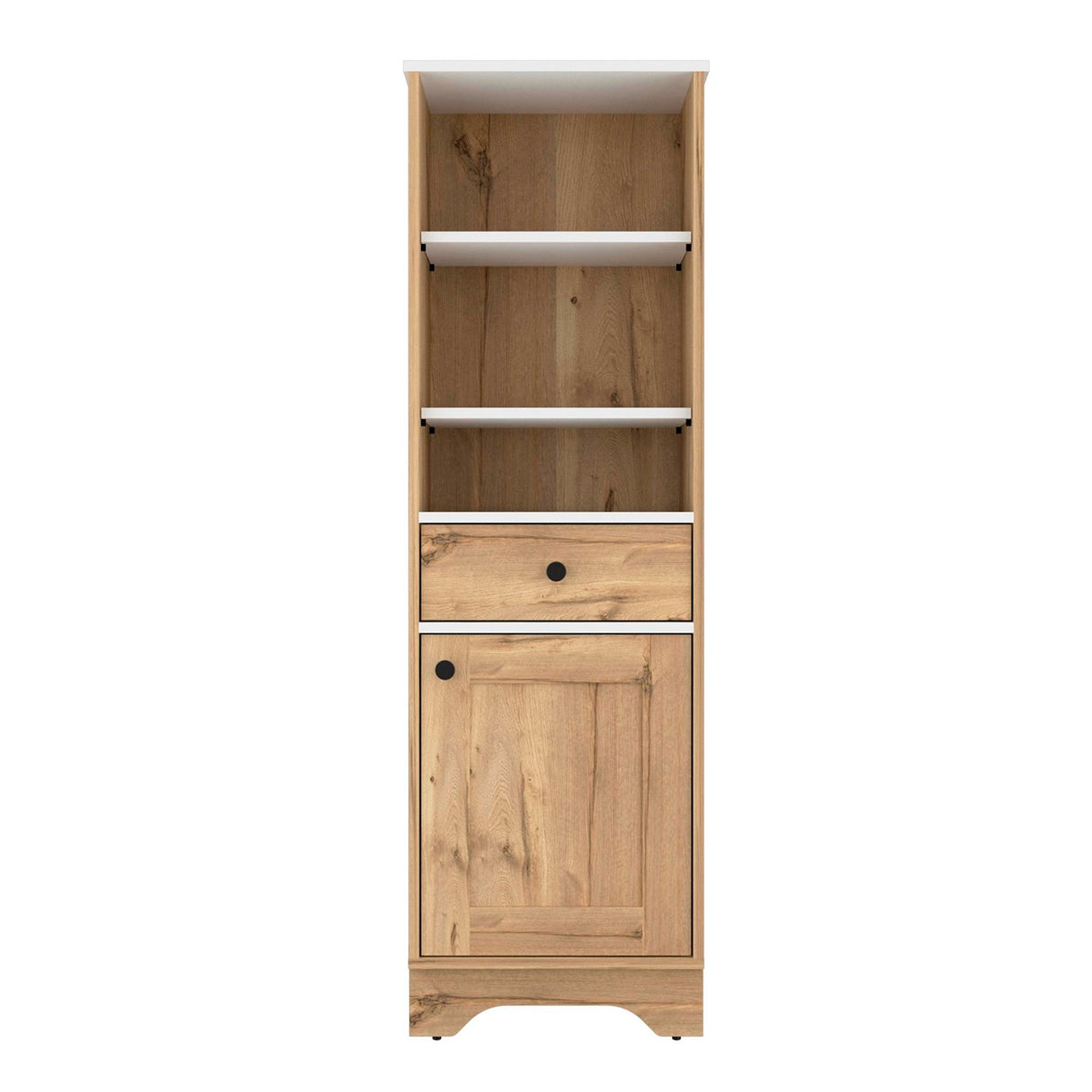 Mueble para Baño Bi Color Duna 44x141.6cm con 1 Cajón y 5 Entrepaños - Muebles para Baño | Bylmo