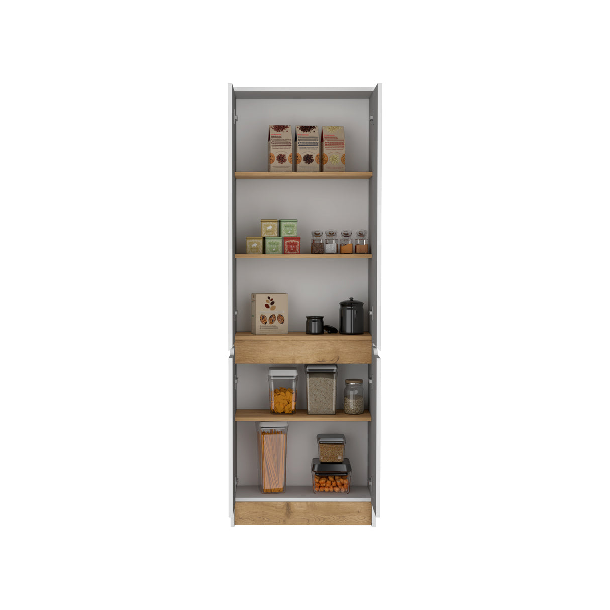 Alacena Soler Blanco 60x180cm 4 Puertas - Alacenas y Muebles Microondas | Bylmo