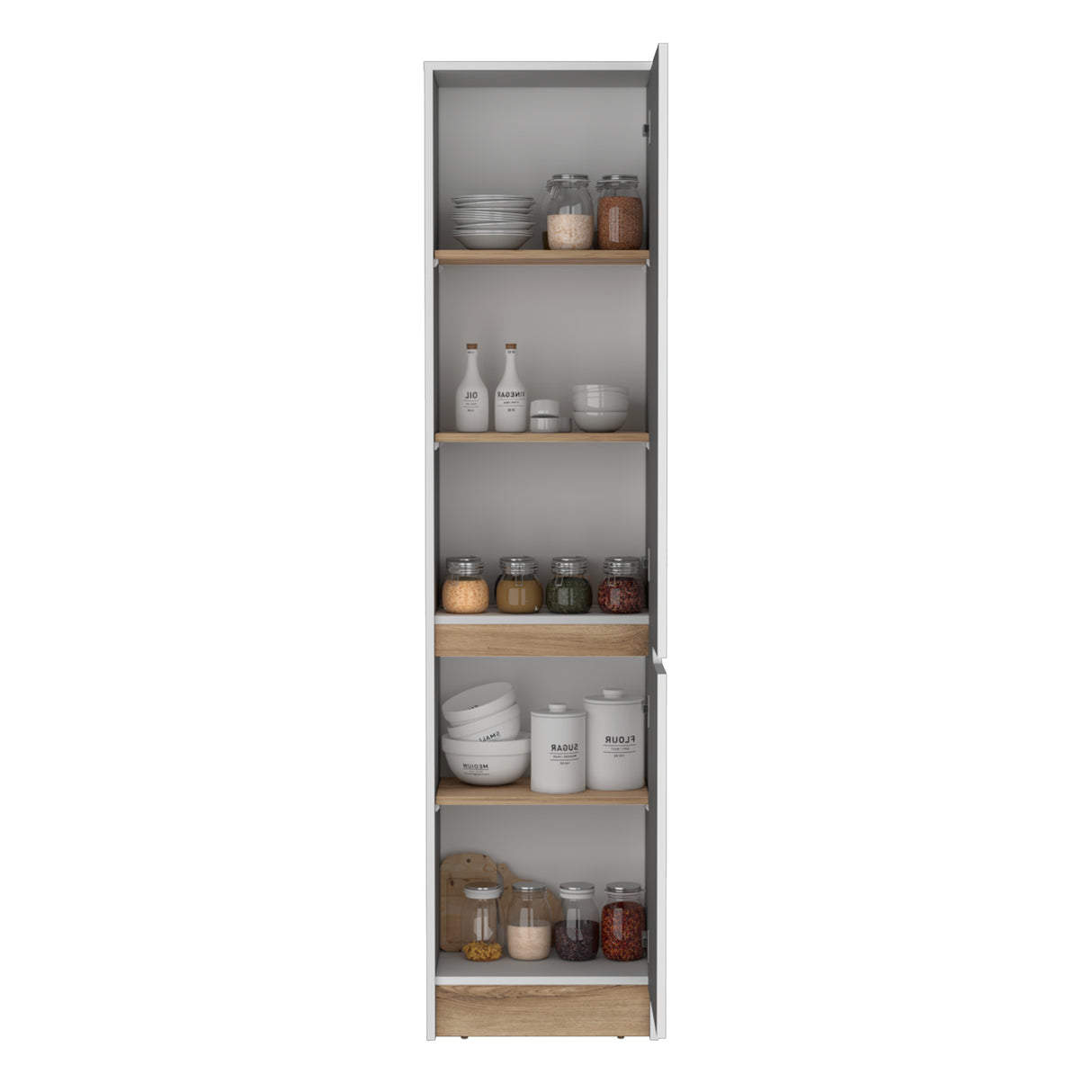 Alacena Soler Blanco 43x180cm 2 Puertas - Alacenas y Muebles Microondas | Bylmo
