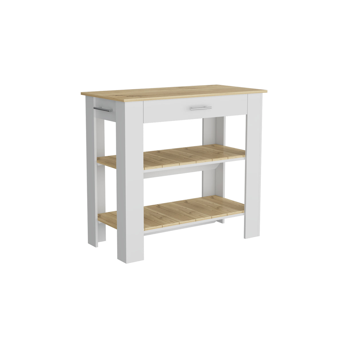 Isla de Cocina Cala Macadamia 101.7x93.4cm con Entrepaños - BARRAS Y MUEBLES AUXILIARES | Bylmo