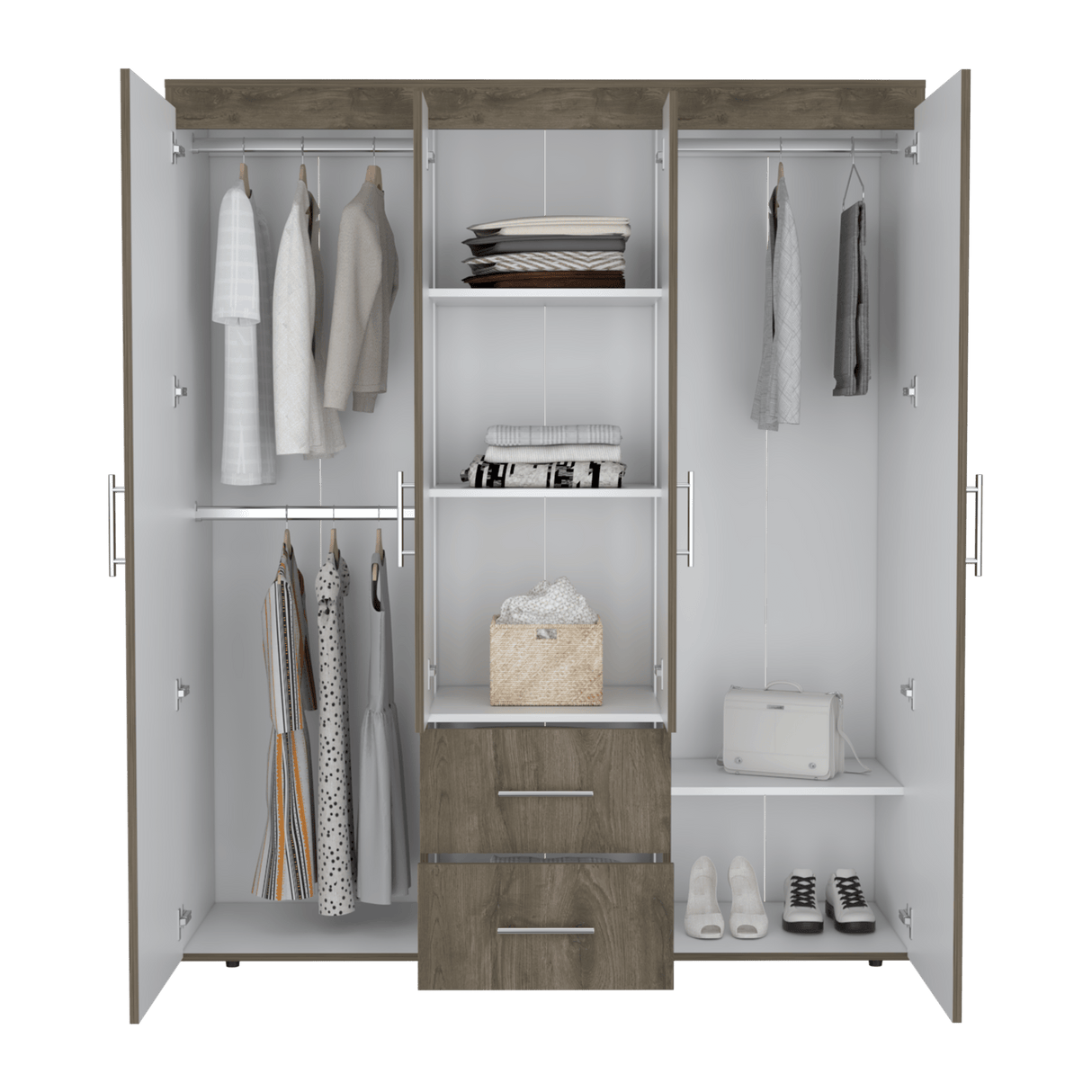 Closet Bariloche Eco Bellota 150.3x177.9cm con Dos Cajones - Closets | Bylmo