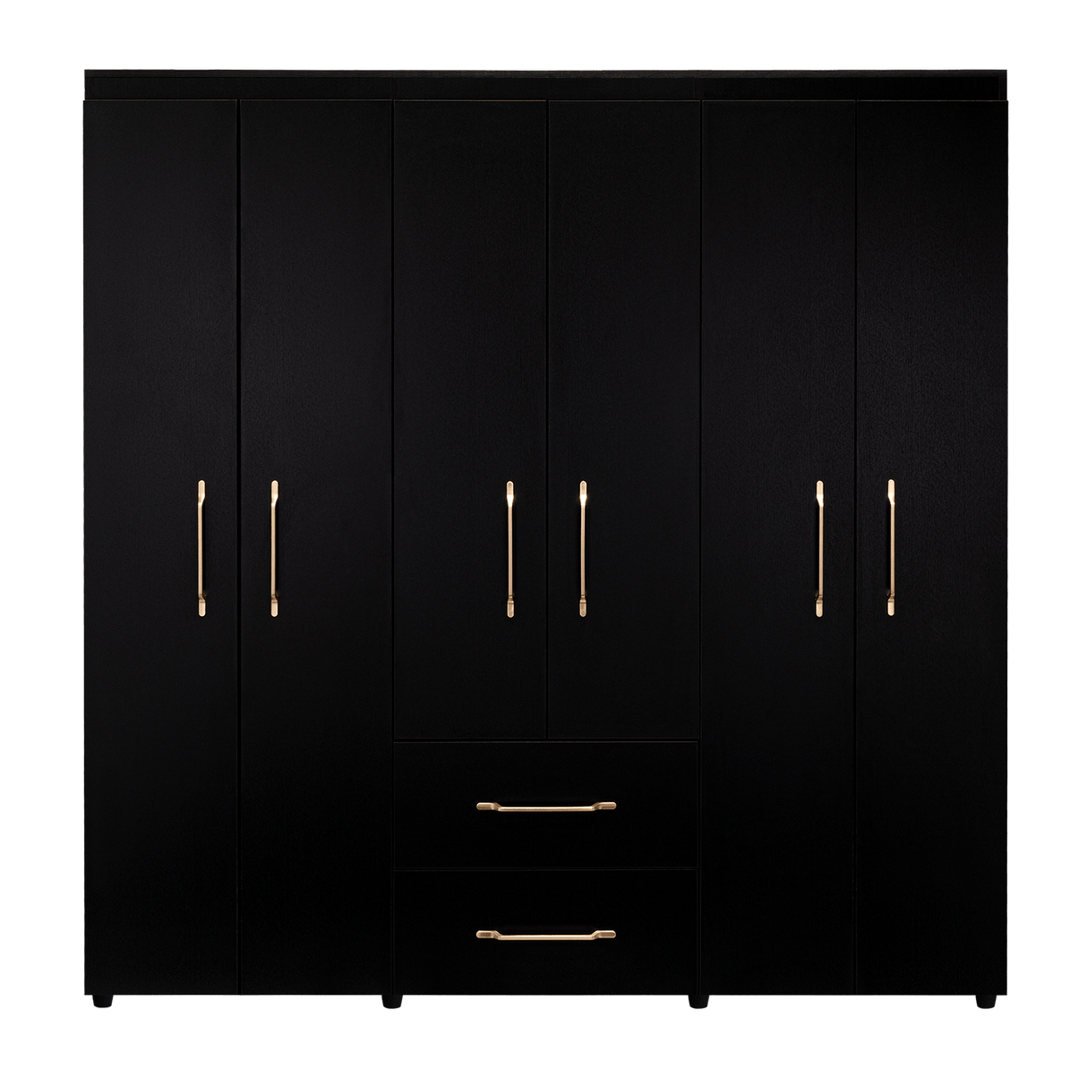 Closet Bariloche Wengue 170.3x180cm con Dos Cajones - Closets | Bylmo