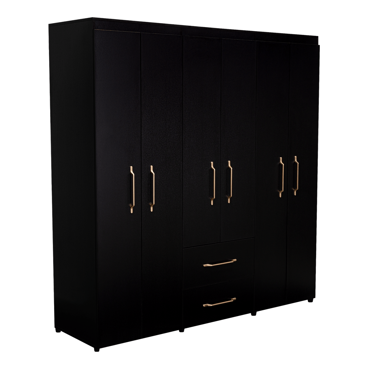 Closet Bariloche Wengue 170.3x180cm con Dos Cajones - Closets | Bylmo