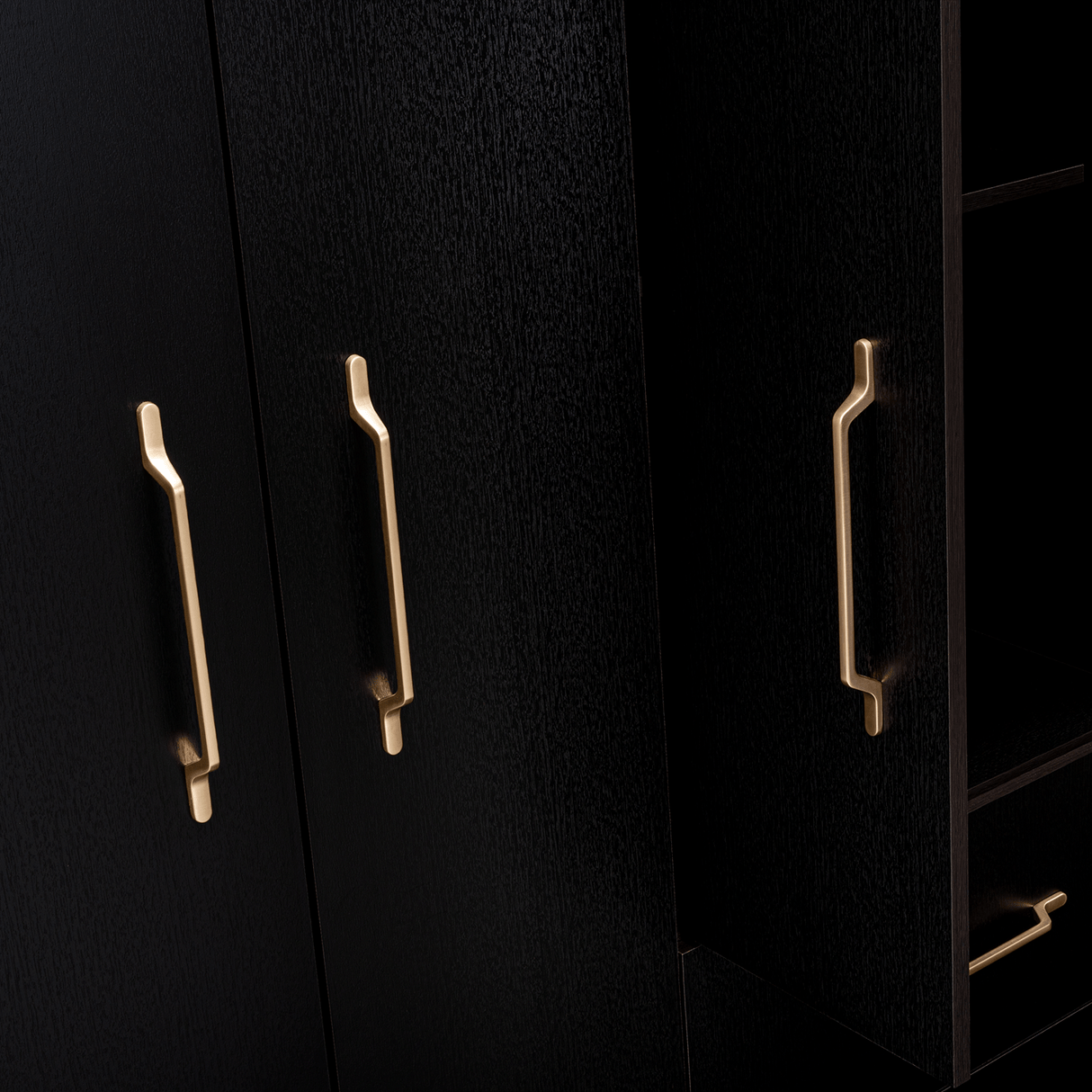 Closet Bariloche Wengue 170.3x180cm con Dos Cajones - Closets | Bylmo
