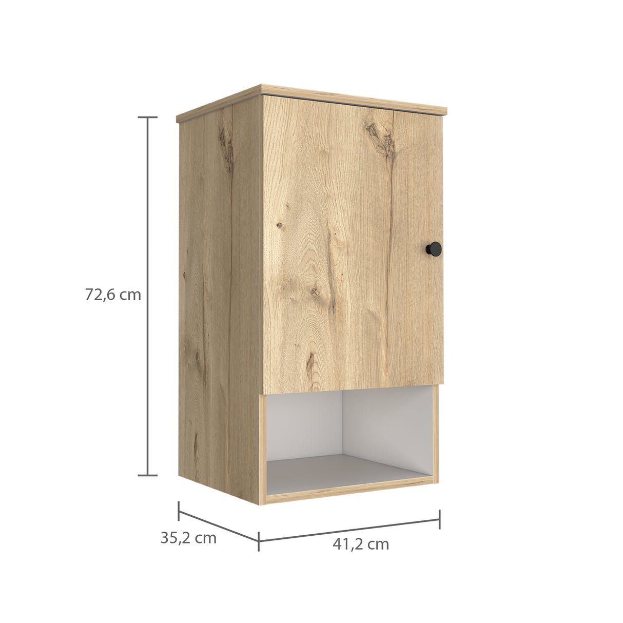Gabinete de Baño Bi Color Duna 41.2x72.6cm con Entrepaños y Puerta - Gabinetes de Baño | Bylmo