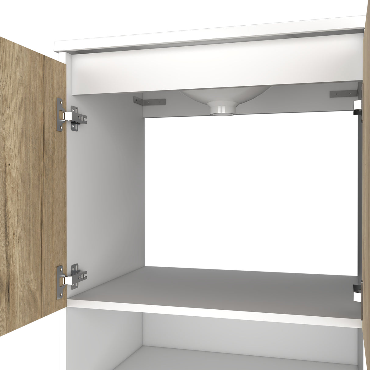 Mueble para Baño Bi Color Blanco Nevado 60.6x83.9cm con Lavamanos Praia 45 - Muebles para Lavamanos | Bylmo