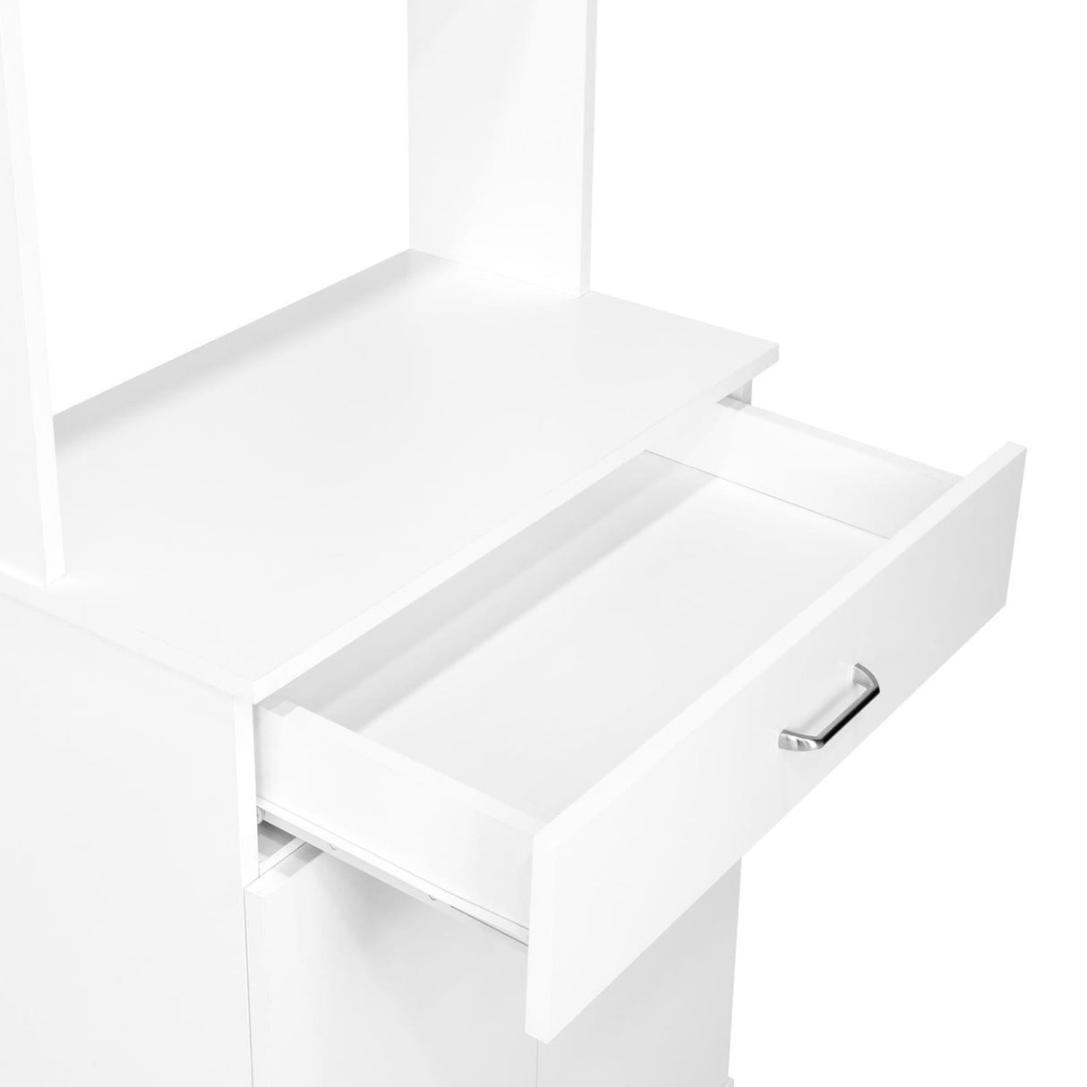 Alacena Polyvalent Blanco 60x169cm con Un Cajón Deslizante - Alacenas y Muebles Microondas | Bylmo