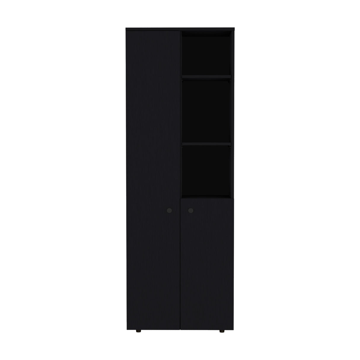Alacena Konik Wengue 60x170cm con Dos Puertas - Alacenas y Muebles Microondas | Bylmo