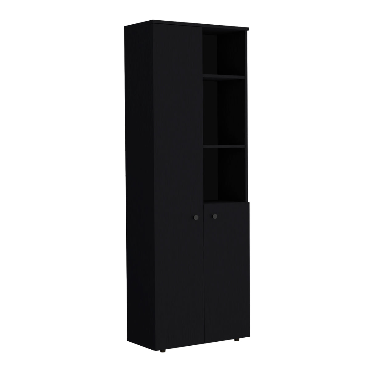 Alacena Konik Wengue 60x170cm con Dos Puertas - Alacenas y Muebles Microondas | Bylmo