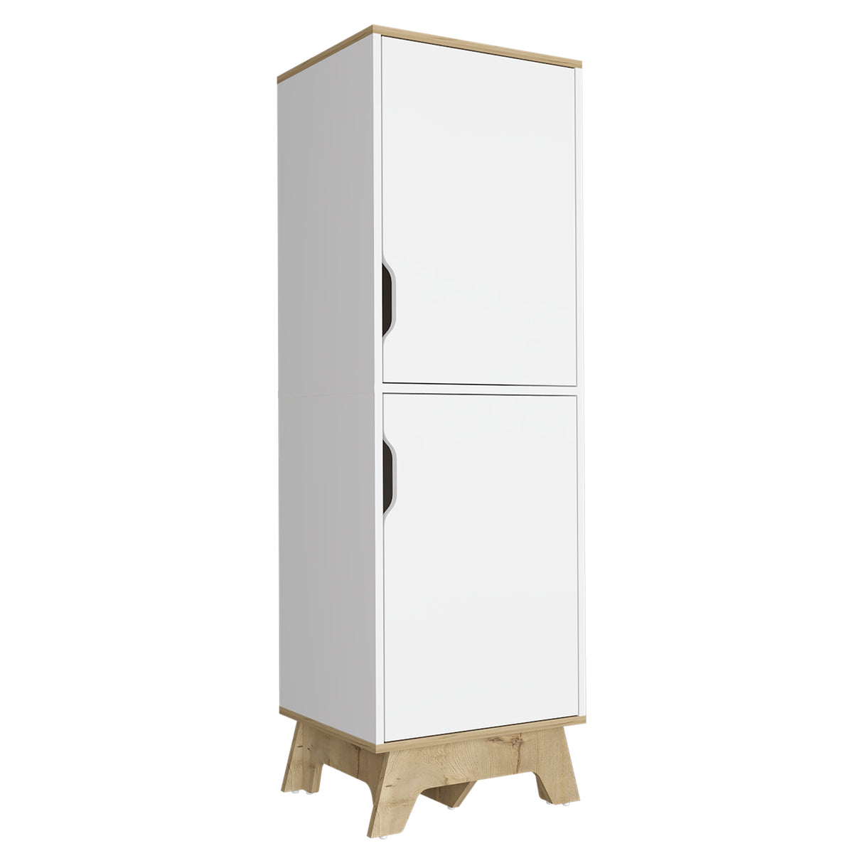 Alacena Pamplona Blanco 45x150.7cm con Dos Puertas - Alacenas y Muebles Microondas | Bylmo