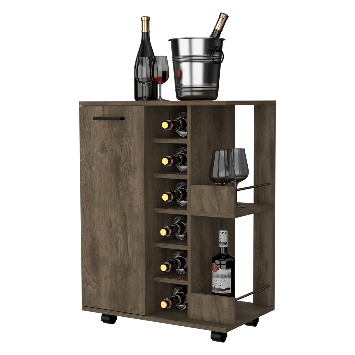 Bar Bajo Andorra Bellota 60x82.1cm con Portabotellas - Bares | Bylmo