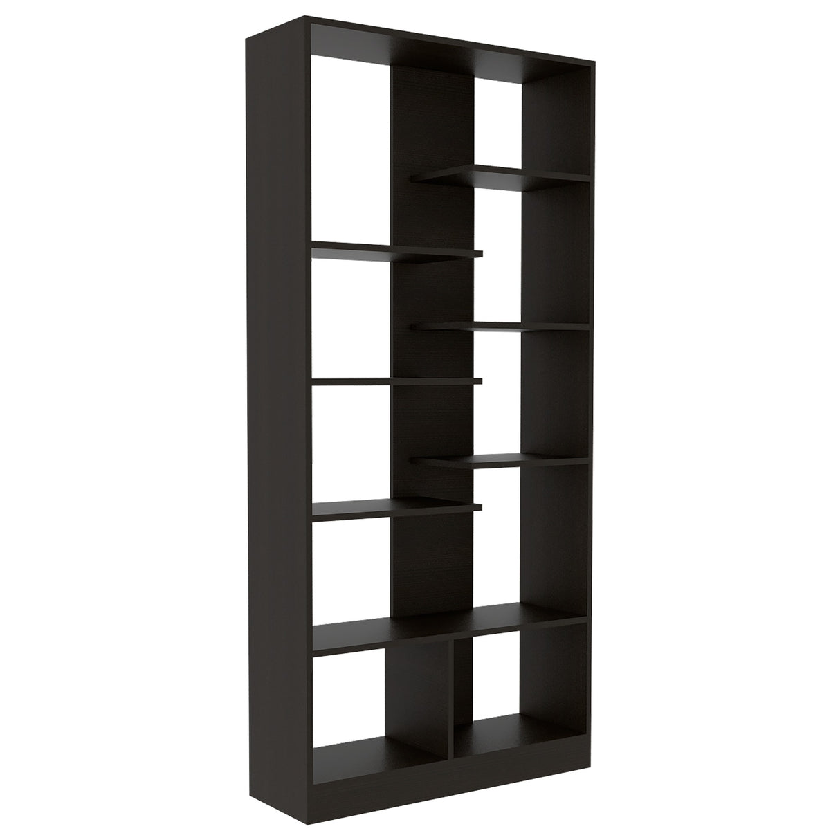 Biblioteca Yata Wengue 80x170cm con Siete Entrepaños - Bibliotecas y Estanterías | Bylmo