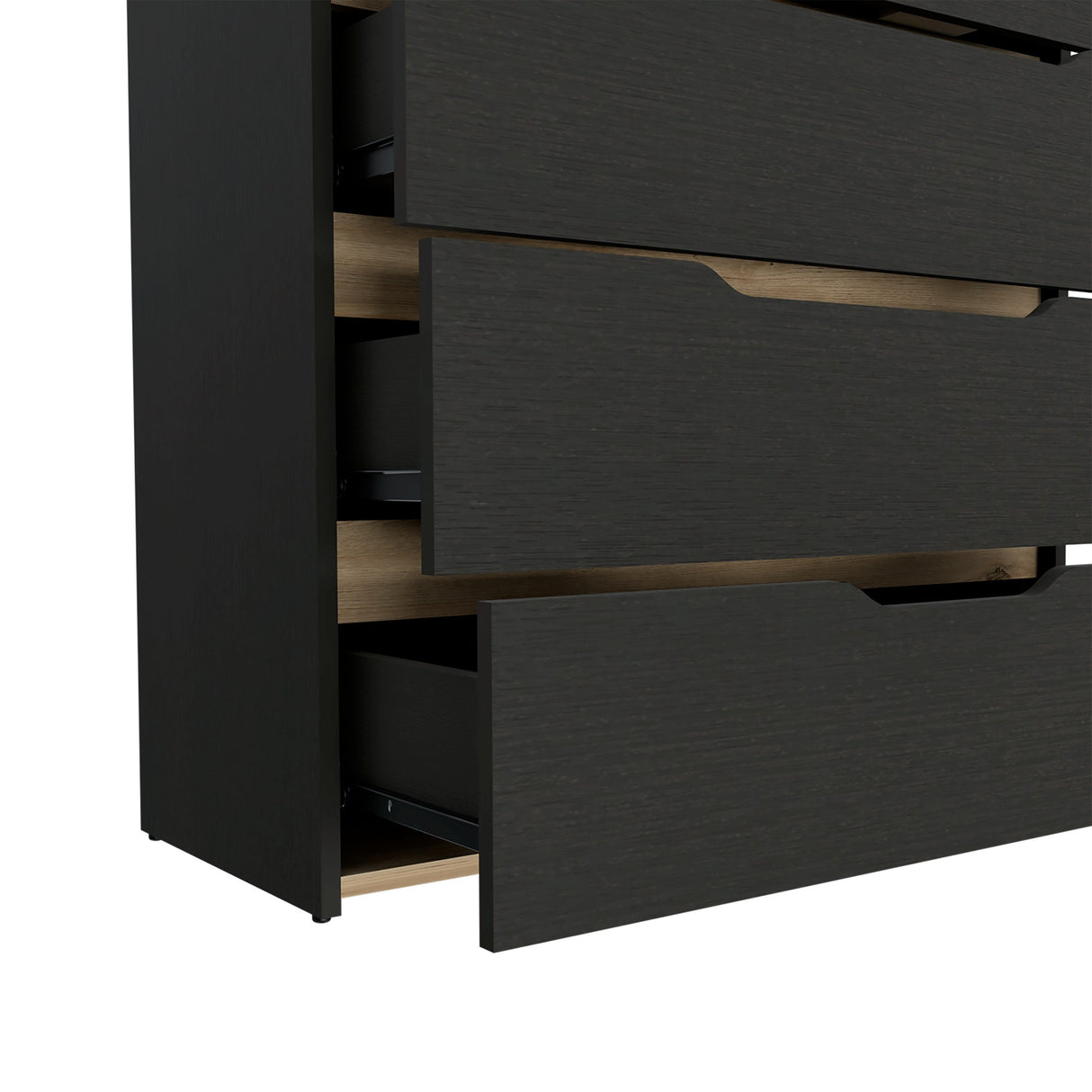 Cómoda Zoe Wengue 80x89cm con Tres Cajones - CAJONERAS Y COMODAS | Bylmo