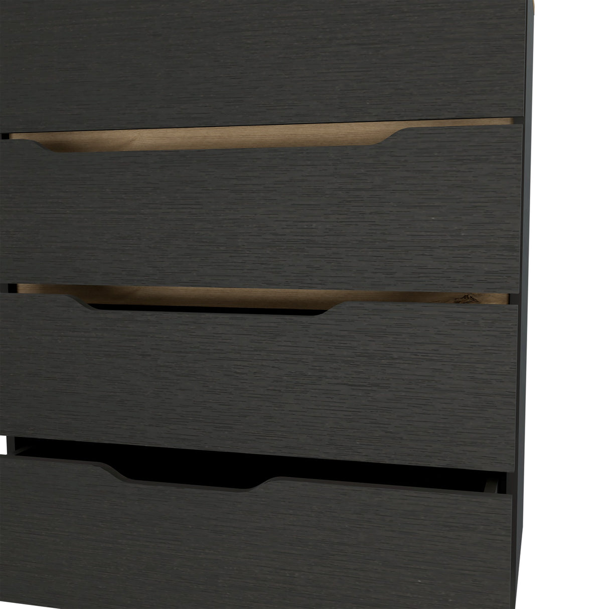 Cómoda Zoe Wengue 80x89cm con Tres Cajones - CAJONERAS Y COMODAS | Bylmo