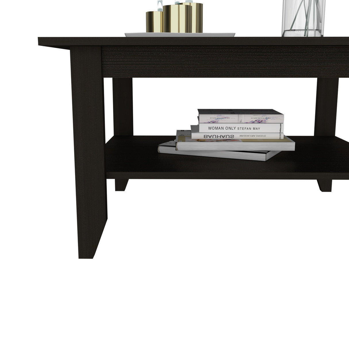 Mesa de Centro Essential Wengue 80x45cm con Patas - Mesas de Centro | Bylmo