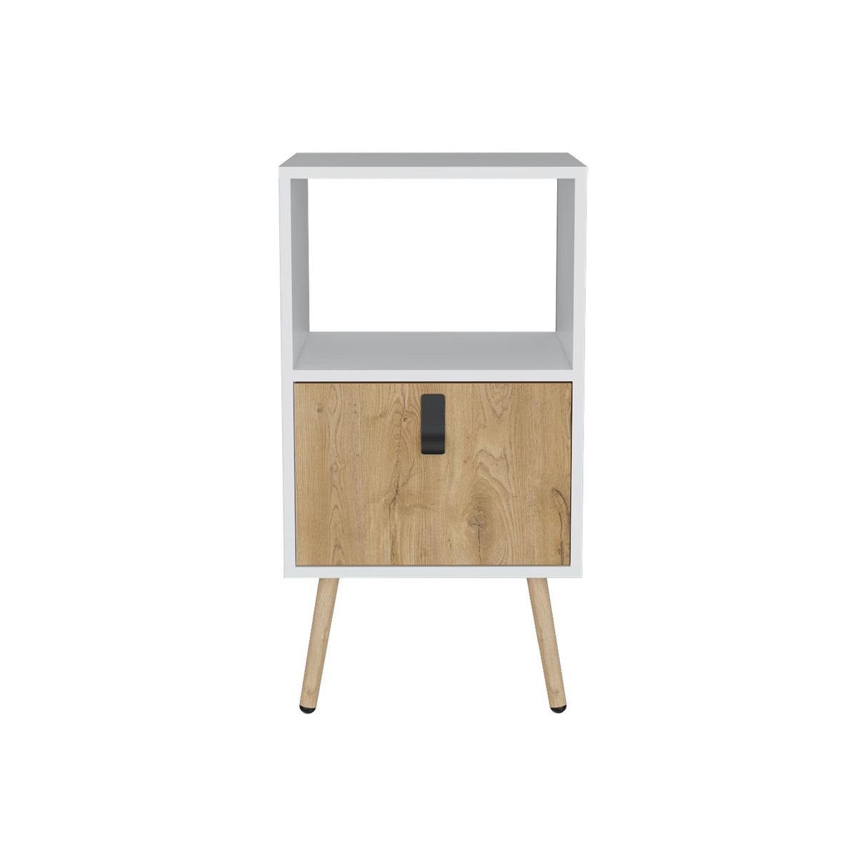 Mesa de Noche Huna Macadamia 40x75cm con Un Cajón - Mesas de Noche | Bylmo